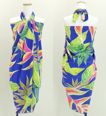Hula Heliconia Pareo / Blue / J2971bl