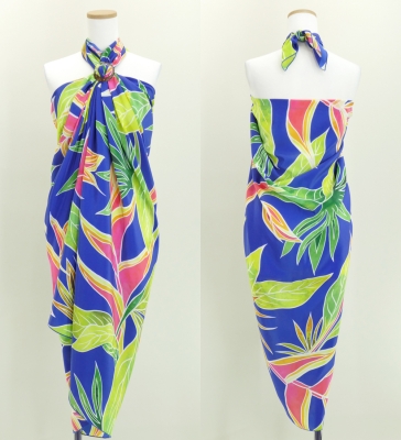 Hula Heliconia Pareo / Blue / J2971bl