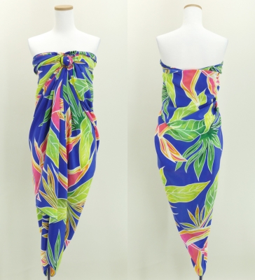 Hula Heliconia Pareo / Blue / J2971bl