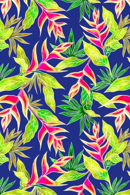 Hula Heliconia Pareo / Blue / J2971bl