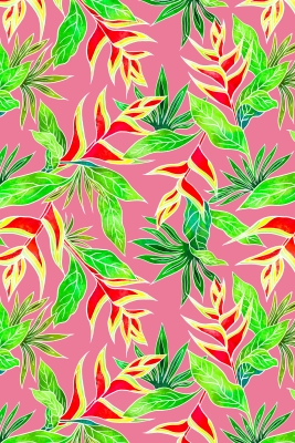 Hula Heliconia Pareo / Pink / J2671pi