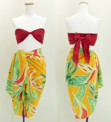 Hula Heliconia Pareo / Yellow / J2671ye