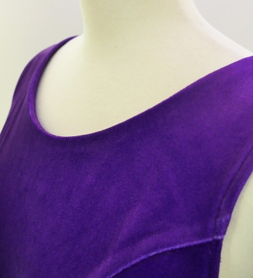 Hula Midi Dress with Hibiscus Print / Luxury Collection / Purple / J2672pu