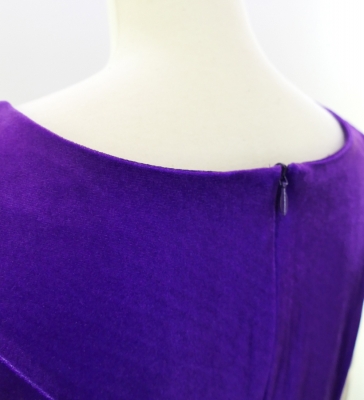 Hula Midi Dress with Hibiscus Print / Luxury Collection / Purple / J2672pu