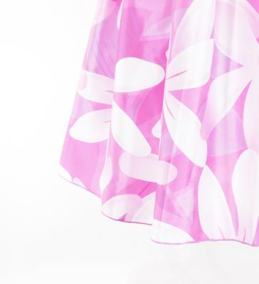 Hula Midi Dress with Tiare Print / Luxury Collection / Pink / J2688pi