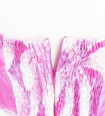 Hula Midi Dress with Tiare Print / Luxury Collection / Pink / J2688pi