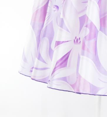 Hula Midi Dress with Tiare Print / Luxury Collection / Lavender  / J2688pu