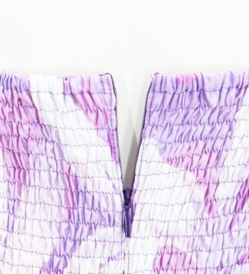 Hula Midi Dress with Tiare Print / Luxury Collection / Lavender  / J2688pu