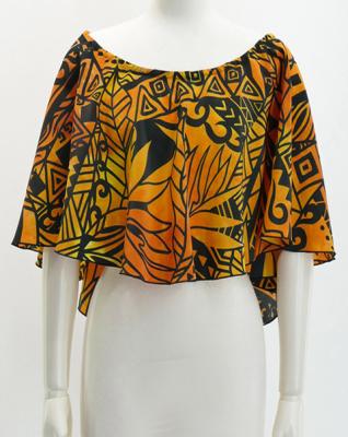 Hula Koshibo Cape with Kahiko&Strelitzia Print / Luxury Collection / J2705