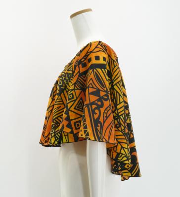 Hula Koshibo Cape with Kahiko&Strelitzia Print / Luxury Collection / J2705
