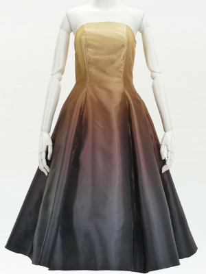 Hula Midi Gradation Dress/ Luxury Collection / Beige & Brown / J2709bebr