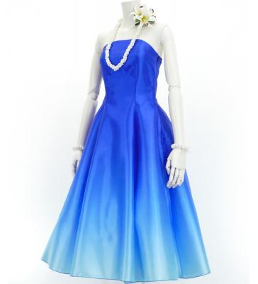 Hula Midi Gradation Dress/ Luxury Collection / Blue & Light Blue / J2709blbl