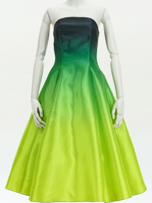 Hula Midi Gradation Dress/ Luxury Collection / Green & Yellow / J2709grye