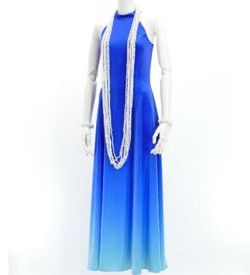 Hula Long Gradation Dress with Velvet / Luxury Collection / Blue & Light Blue / J2711blbl