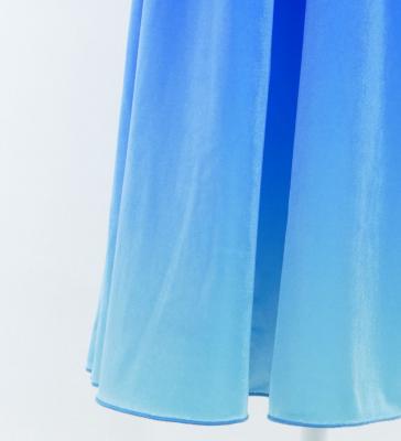 Hula Long Gradation Dress with Velvet / Luxury Collection / Blue & Light Blue / J2711blbl