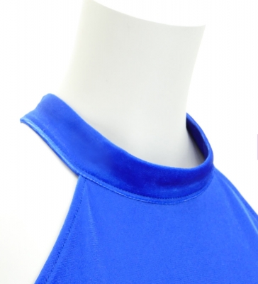 Hula Long Gradation Dress with Velvet / Luxury Collection / Blue & Light Blue / J2711blbl
