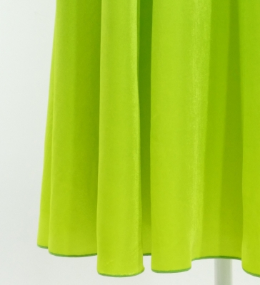 Hula Long Gradation Dress with Velvet / Luxury Collection / Green & Yellow / J2711grye