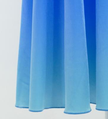 Hula Long Dress with Velvet / Luxury Collection / Blue & Light Blue / J2714blbl