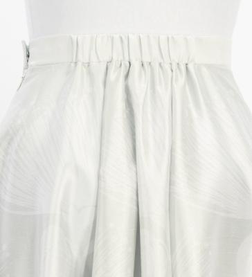 Hula Long circular skirt with Lehua/ Luxury Collection / Gray / J2716gy