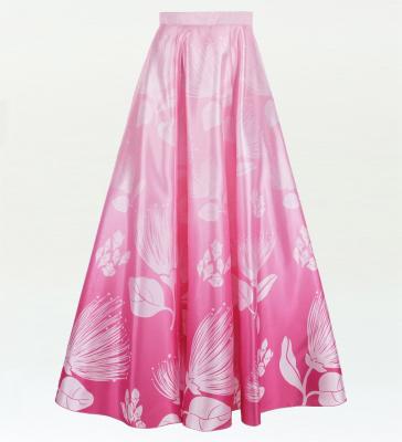 Hula Long circular skirt with Lehua/ Luxury Collection / Pink / J2716pi