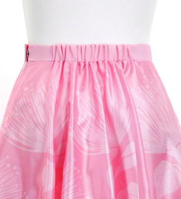 Hula Long circular skirt with Lehua/ Luxury Collection / Pink / J2716pi