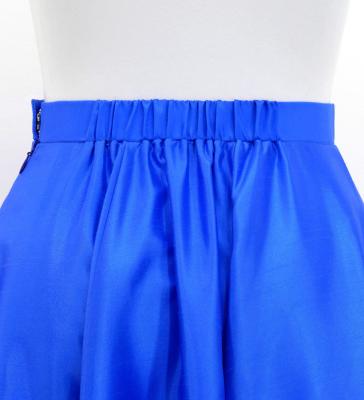 Hula Long circular skirt with Lehua/ Luxury Collection / Blue / J2717bl