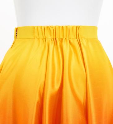 Hula Long circular skirt with Lehua/ Luxury Collection / Brown / J2717br