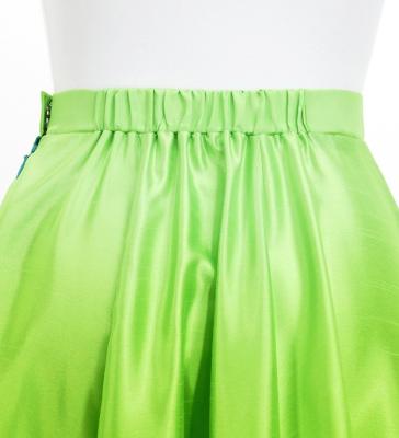 Hula Long circular skirt with Lehua/ Luxury Collection / Green / J2717gr