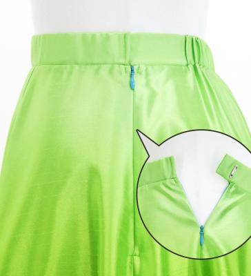 Hula Long circular skirt with Lehua/ Luxury Collection / Green / J2717gr