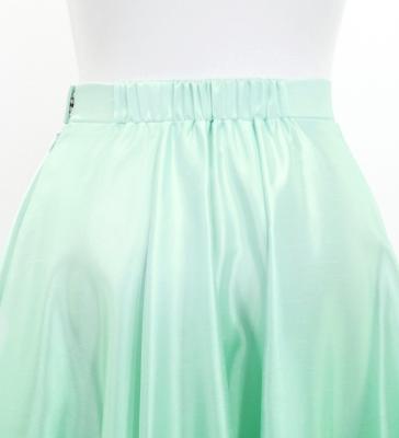 Hula Long circular skirt with Lehua/ Luxury Collection / Light blue / J2717lbl