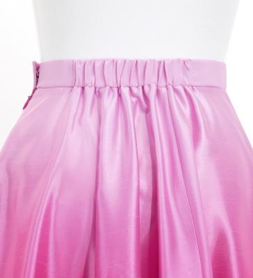 Hula Long circular skirt with Lehua/ Luxury Collection / Red purple / J2717rdpu
