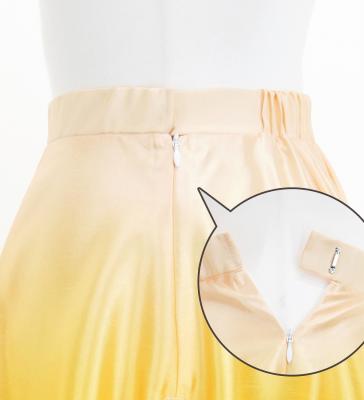 Hula Long circular skirt with Lehua/ Luxury Collection / Yellow / J2717ye