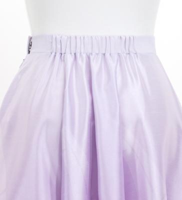 Hula Long circular skirt with Hibiscus & Tiare/ Luxury Collection / Lavender / J2718lv