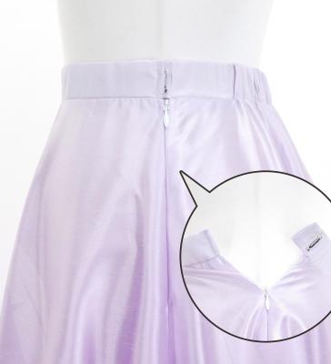 Hula Long circular skirt with Hibiscus & Tiare/ Luxury Collection / Lavender / J2718lv