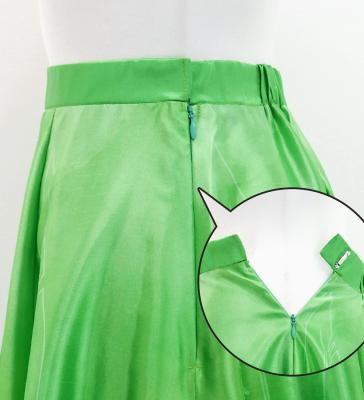 Hula Long circular skirt with Hibiscus &  Strelitzia/ Luxury Collection / Green / J2719gr