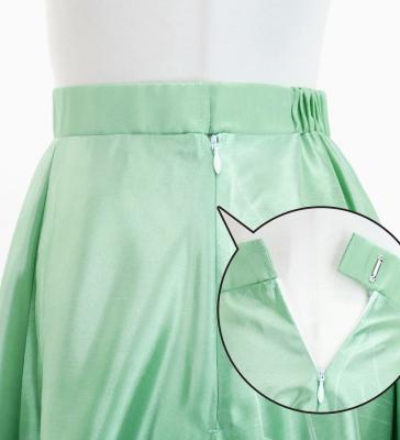 Hula Long circular skirt with Hibiscus &  Strelitzia/ Luxury Collection / Greengray / J2719grgy