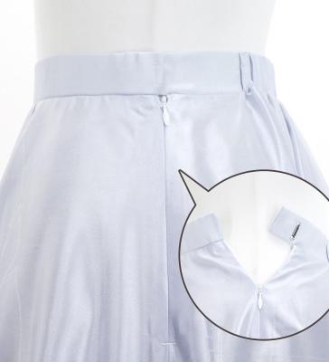 Hula Long circular skirt with Hibiscus &  Strelitzia/ Luxury Collection / Gray / J2719gy