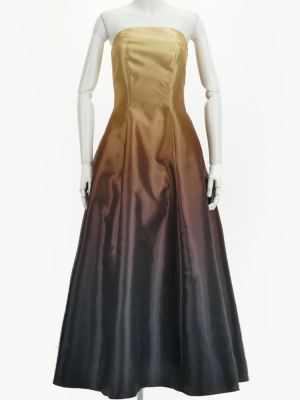 Hula Long Gradation Dress/ Luxury Collection / Beige & Brown / J2750bebr