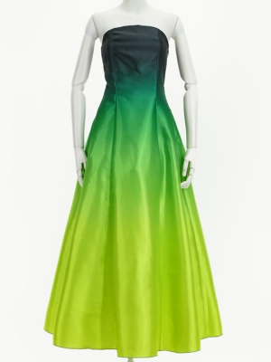 Hula Long Gradation Dress/ Luxury Collection / Green & Yellow / J2750grye
