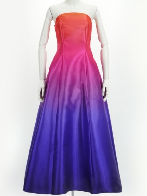 Hula Long Gradation Dress/ Luxury Collection / Orange & Purple / J2750orpu