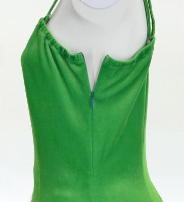 Hula One Shoulder Dress with Modern Leaf/ Luxury Collection / Green / J2754gr