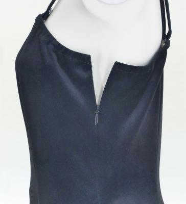 Hula One Shoulder Dress with Modern Leaf/ Luxury Collection / Gray / J2754gy