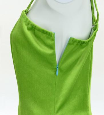 Hula One Shoulder Dress with Modern Leaf/ Luxury Collection / Yellow Green / J2754yegr