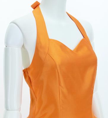 Hula Midi Halterneck Dress with Loke Lani Print / Luxury Collection / Orange / J2759or