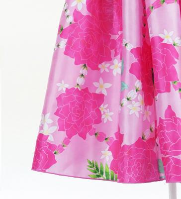 Hula Midi Halterneck Dress with Loke Lani Print / Luxury Collection / Pink / J2759pi