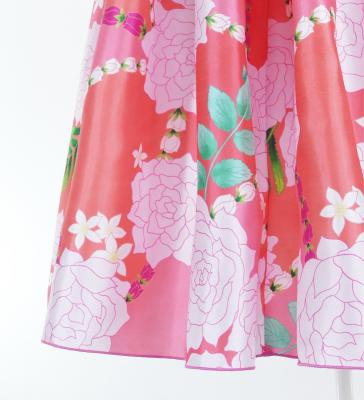 Hula Midi Halterneck Dress with Loke Lani Print / Luxury Collection / Salmon Pink / J2759spi