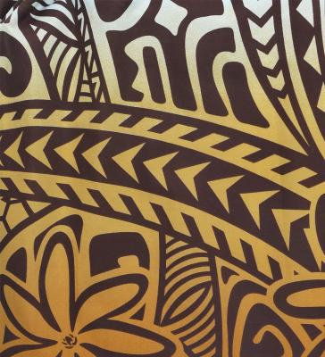 Hula Pa'u Skirt with Kahiko Print / Brown / G2787