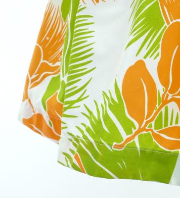 Hula Pa'u Skirt with Lehua Print / Cream / G2801
