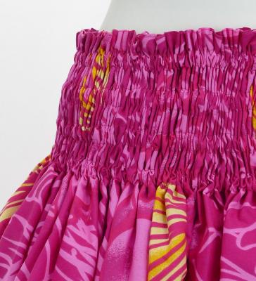 Hula Pa'u Skirt with Protea Print / Pink / G2803