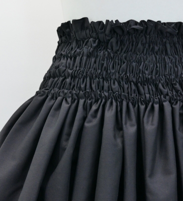 Hula Pa'u Skirt with Kahiko Print / Black /G2943